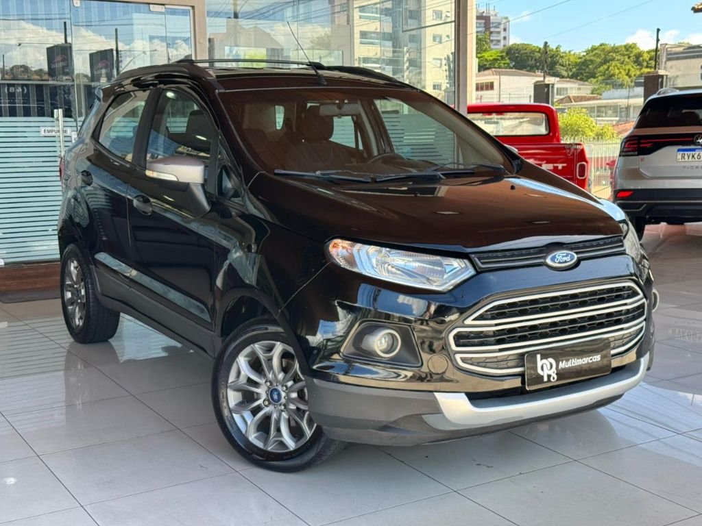 Ford EcoSport FREESTYLE 1.6 16V Flex 5p na cor Preto em Florianópolis / SC - 23337