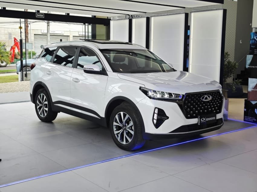 Caoa Chery Tiggo 7 Pro Max Drive 1.6 Turbo 16V Aut. na cor Branco em Joinville / SC - 2362