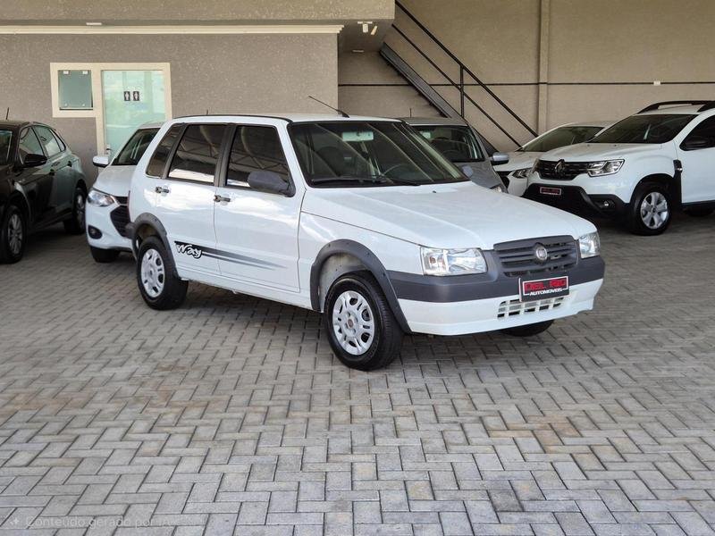 Fiat Uno Mille 1.0/ i.e./Electronic/Brio 2p na cor Branco em Curitiba / PR - 24295