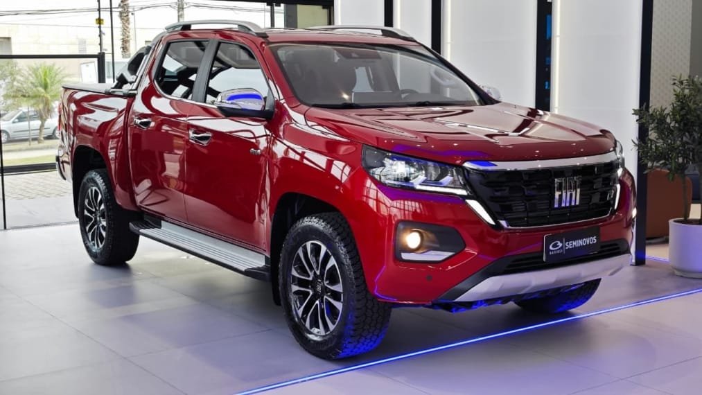 Fiat Titano Ranch 2.2 16V 4x4 TB Diesel Aut. na cor Vermelho em Blumenau / SC - 2491