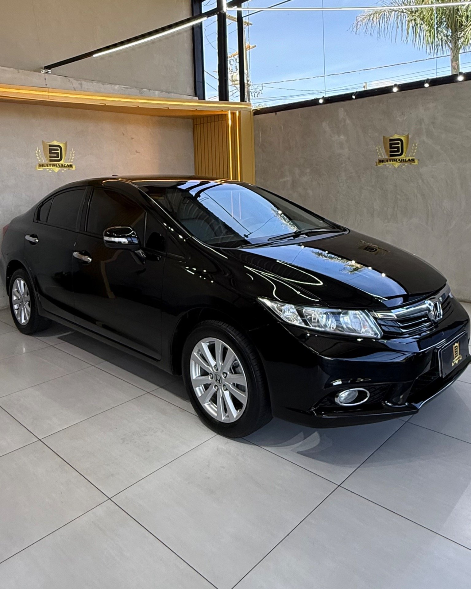 Honda Civic Sedan LXR 2.0 Flexone 16V Aut. 4p na cor Preto em Ponta Grossa / PR - 25134