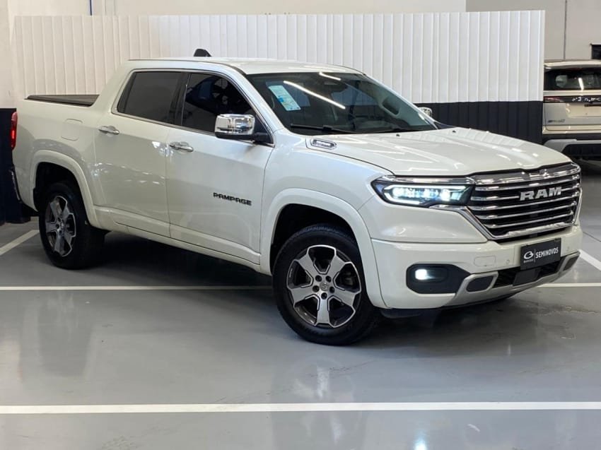 RAM RAMPAGE LARAMIE 2.0 TB CD 4X4 Die. Aut. na cor Branco em Itajaí / SC - 2527
