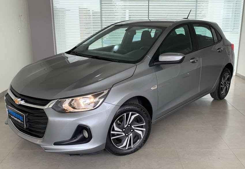Chevrolet Onix HATCH LT 1.0 12V TB Flex 5p Mec. na cor Cinza em Ponta Grossa / PR - 25823