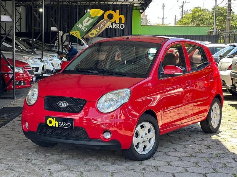 Kia Picanto EX 1.1/1.0/ 1.0 Flex Mec. na cor Vermelho em Curitiba / PR - 25963