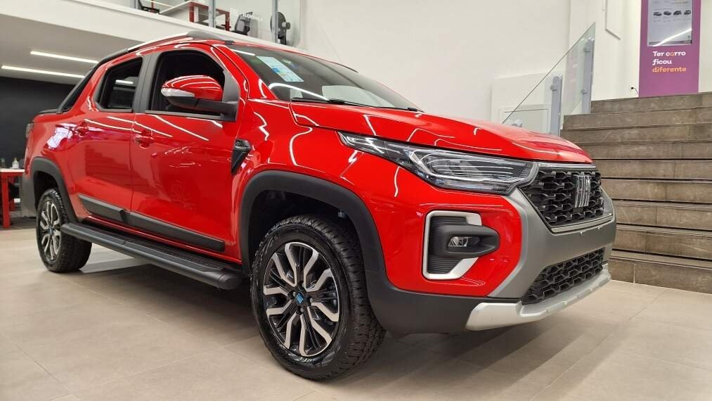 Fiat Strada Ranch 1.3 Flex 8V CD Aut. na cor Vermelho em Paranaguá / PR - 2907