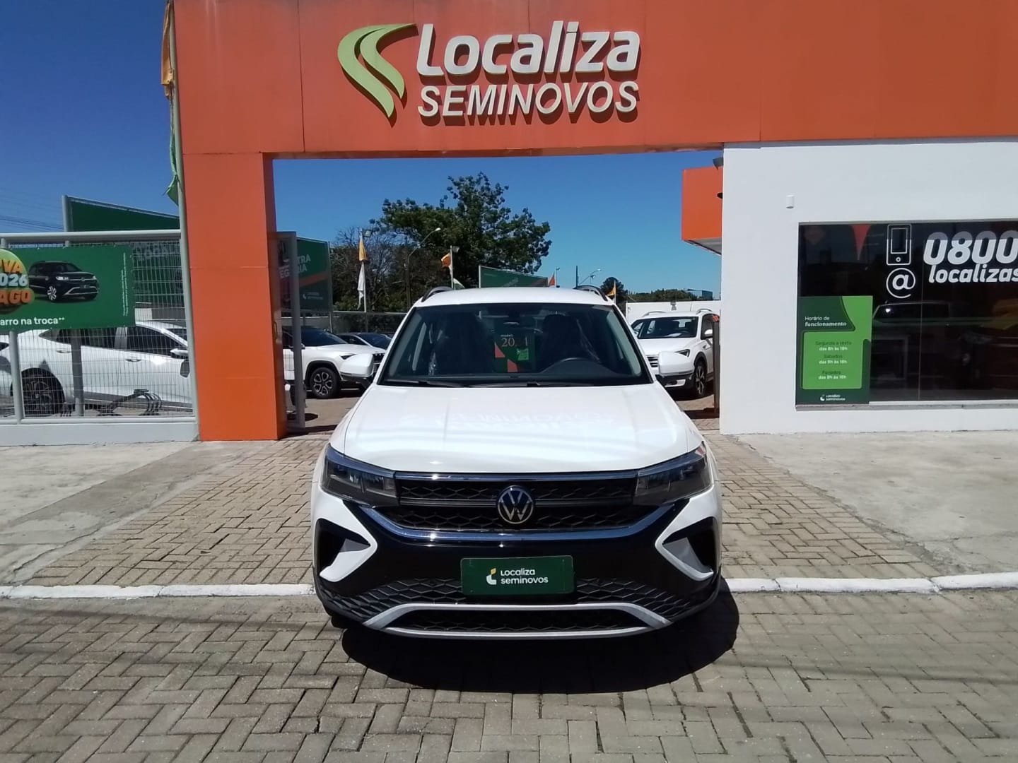 Volkswagen Taos Comfortline 1.4 250 TSI Flex Aut. na cor Branco em São José / SC - 31497