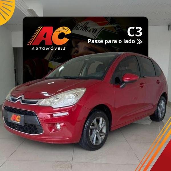 Citroën C3 Tendance 1.5 Flex 8V 5p Mec. na cor Vermelho em Curitiba / PR - 32421