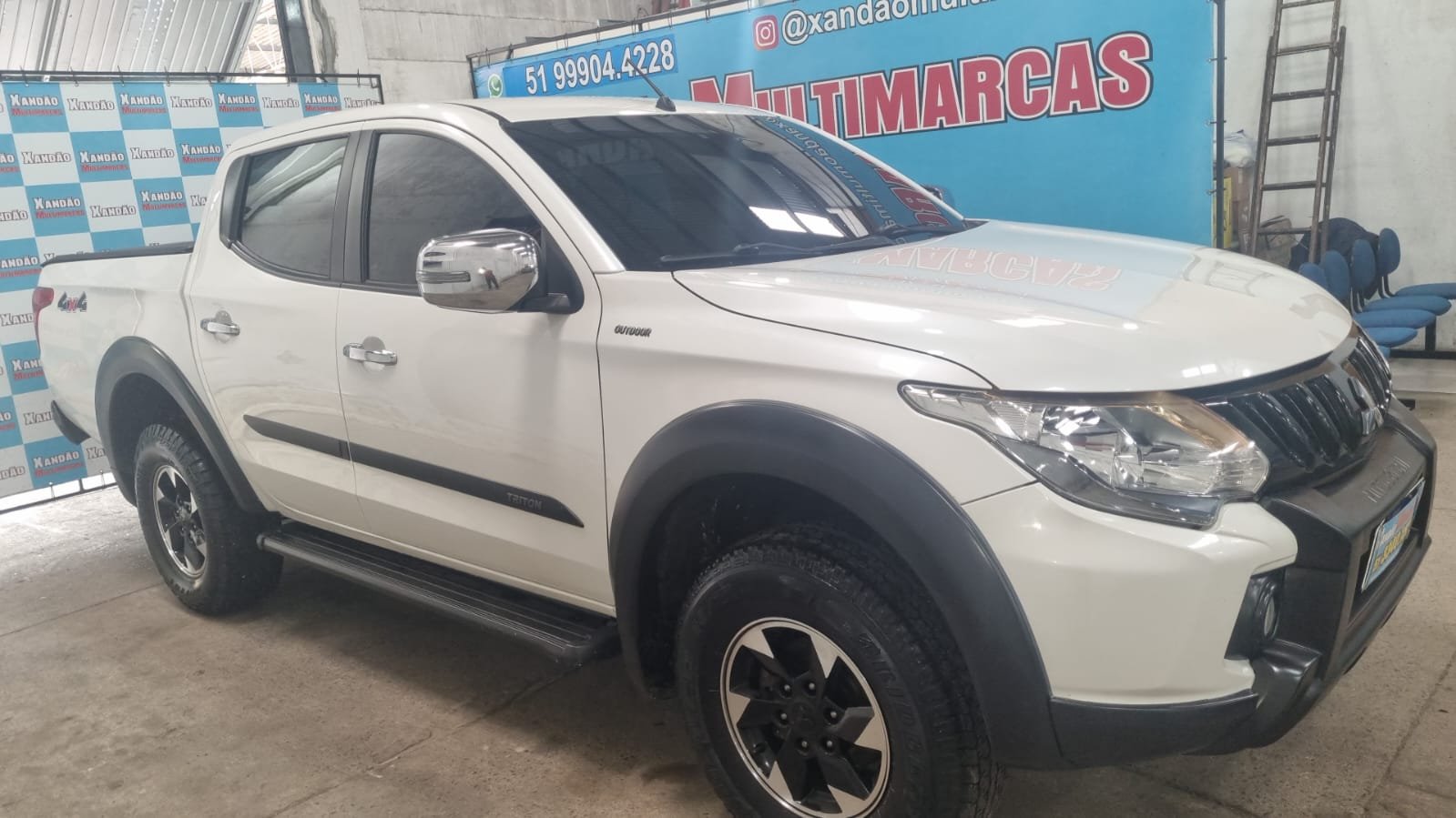 Mitsubishi L200 Triton Sport HPE 2.4 CD Diesel Aut. na cor Branco no Porto Alegre / RS - 35215