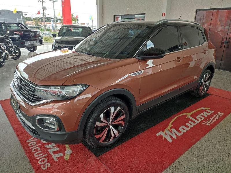 Volkswagen T-Cross Hig. 250 TSI 1.4 Flex 16V 5p Aut na cor Marrom em São José dos Pinhais / PR - 35329