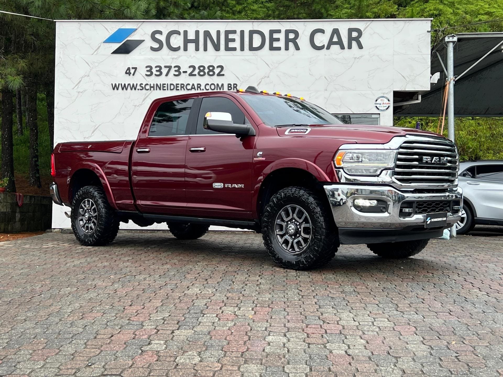 RAM 3500 LIMITED LONGHORN 6.7 TB CD Diesel na cor Vermelho em Guaramirim / SC - 35387