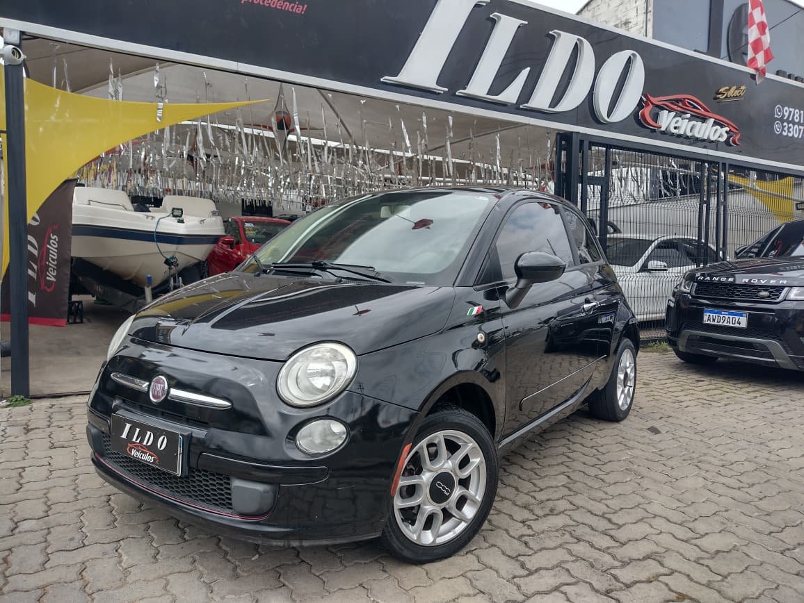 Fiat 500 Cult 1.4 Flex 8V EVO Mec. na cor Preto em Campinas / SP - 3619