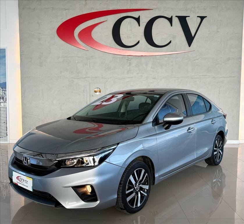 Honda City Hatchback EXL 1.5 Flex 16V Aut. na cor Cinza em Balneário Camboriú / SC - 362