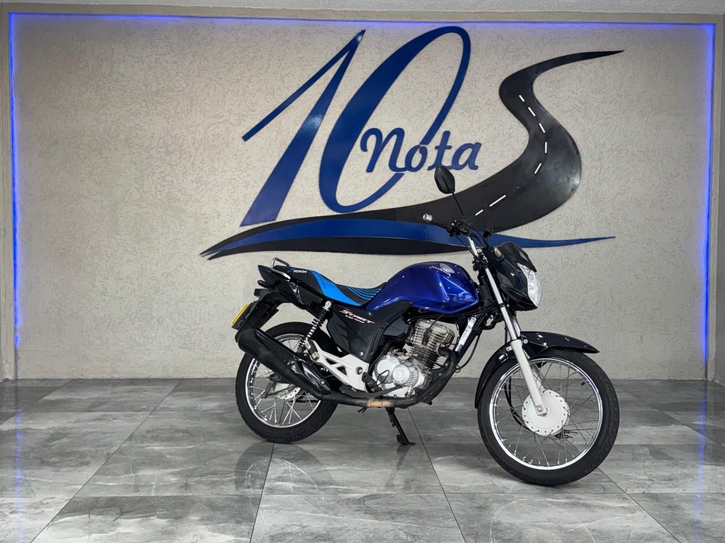 Honda CG 160 START  na cor Azul em Curitiba / PR - 36635
