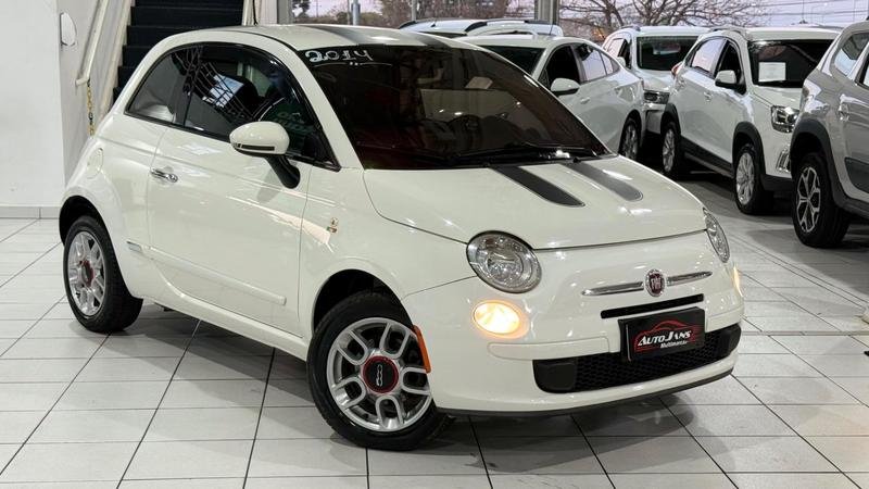 Fiat 500 Cult 1.4 Flex 8V EVO Dualogic na cor Branco em Curitiba / PR - 37254
