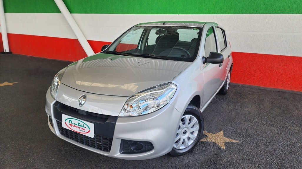 Renault Sandero Authentique Hi-Flex 1.0 16V 5p na cor Cinza em Curitiba / PR - 37695