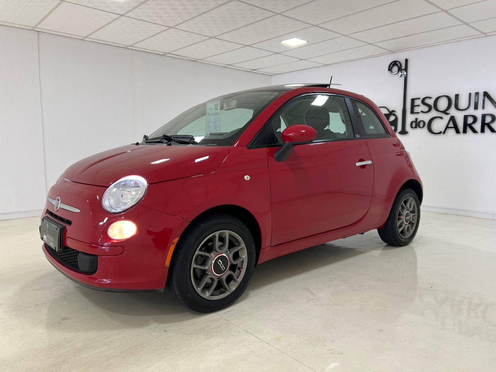 Fiat 500 Cult 1.4 Flex 8V EVO Dualogic na cor Vermelho no Porto Alegre / RS - 38131