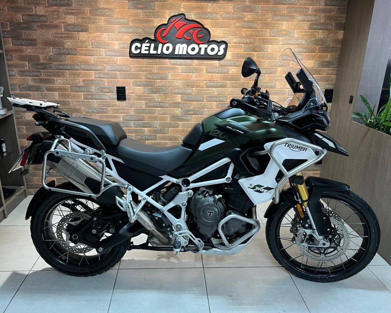 TRIUMPH TIGER 1200 RALLY PRO  na cor Verde em Palhoça / SC - 38510