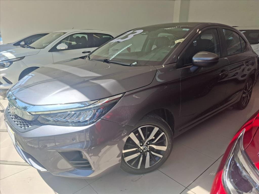 Honda City Hatchback Touring 1.5 Flex 16V Aut na cor Cinza em Balneário Camboriú / SC - 397