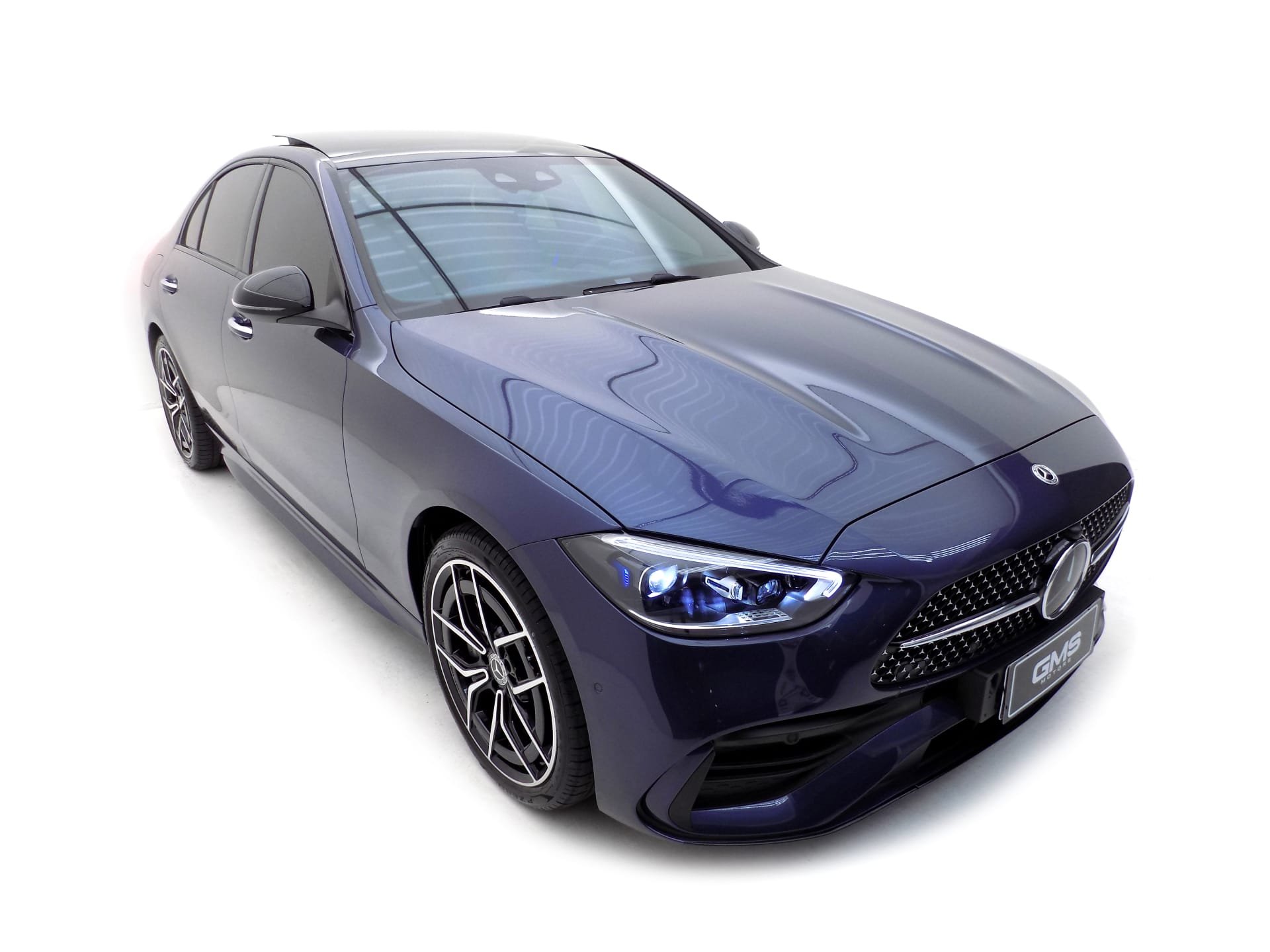 Mercedes-Benz C-300 AMG Line 2.0 TB Aut. (Híbrido) na cor Azul em Florianópolis / SC - 40464