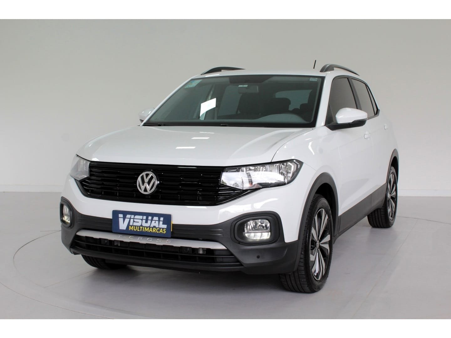 VW - VolksWagen T-Cross 200 TSI 1.0 Flex 12V 5p Aut. na cor Branco em Curitiba / PR - 41330