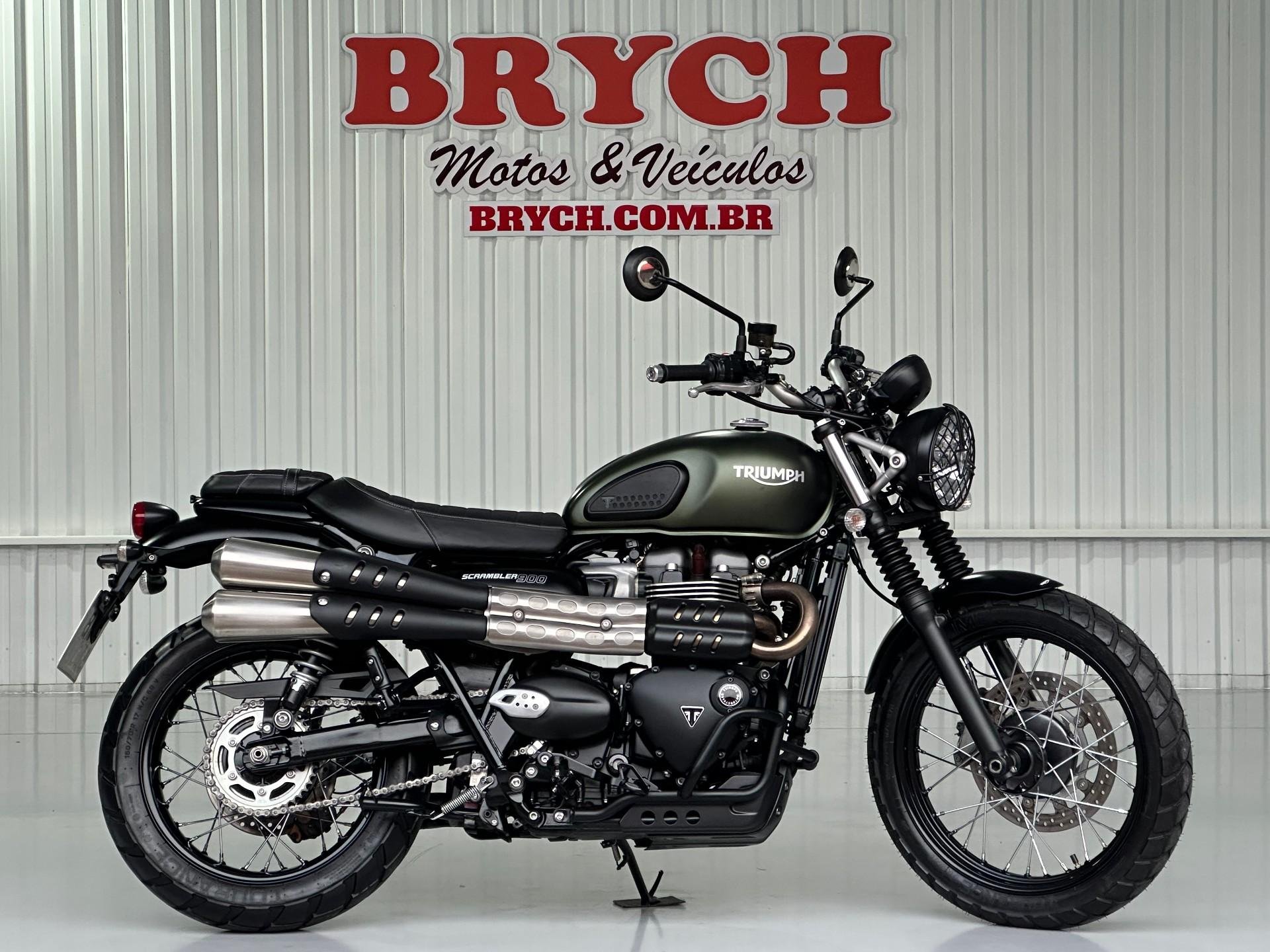 TRIUMPH SCRAMBLER 900cc  na cor Verde em Pomerode / SC - 41630