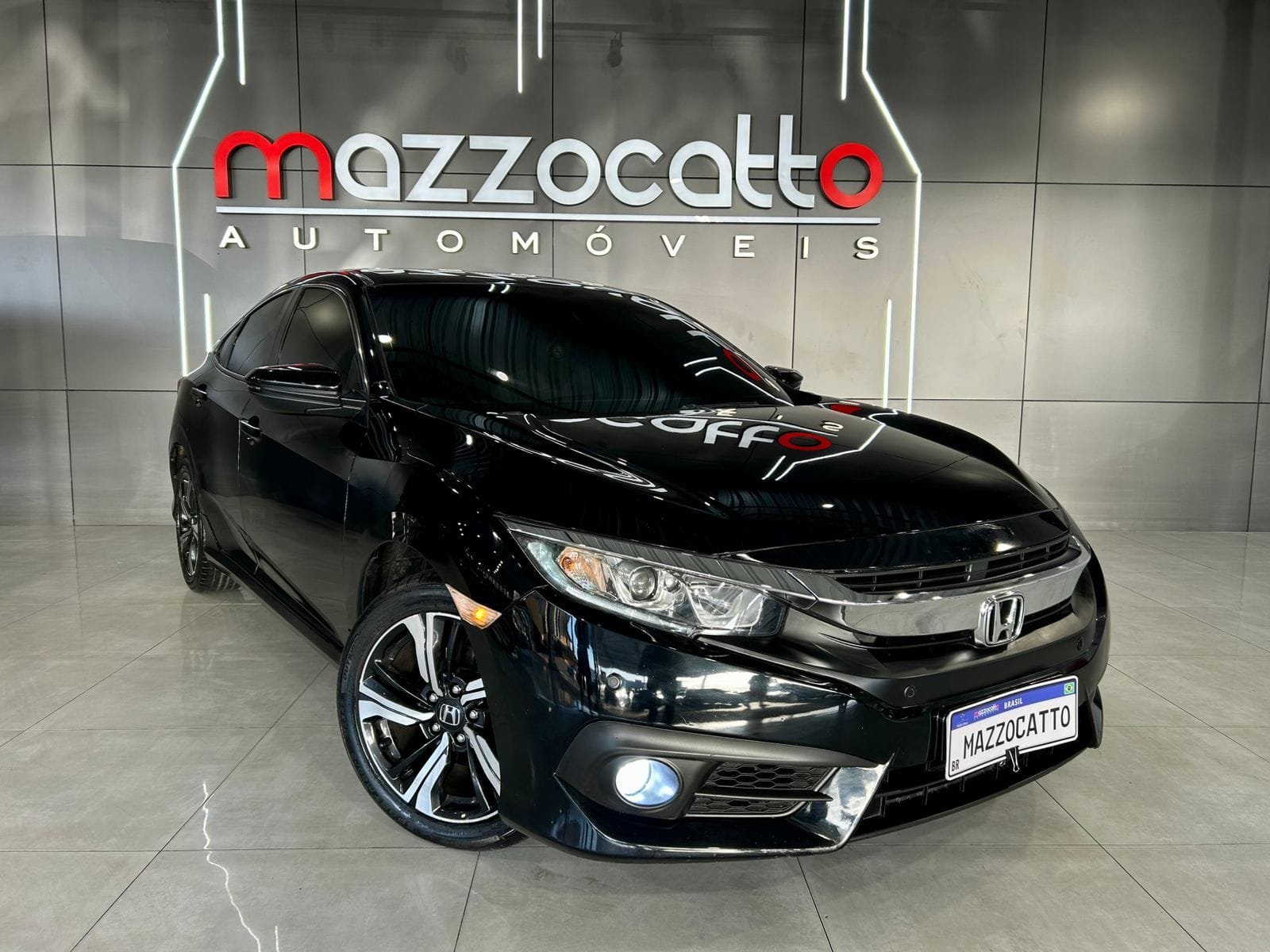 Honda Civic Sedan EXL 2.0 Flex 16V Aut.4p na cor Preto em Joinville / SC - 41944