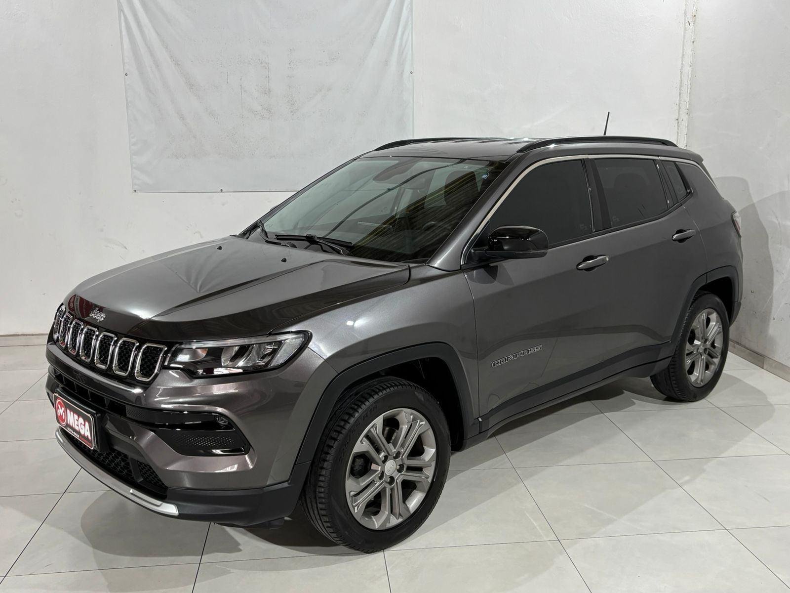 Jeep Compass LONG. T270 1.3 TB 4x2 Flex Aut. na cor Cinza em Guaramirim / SC - 42477