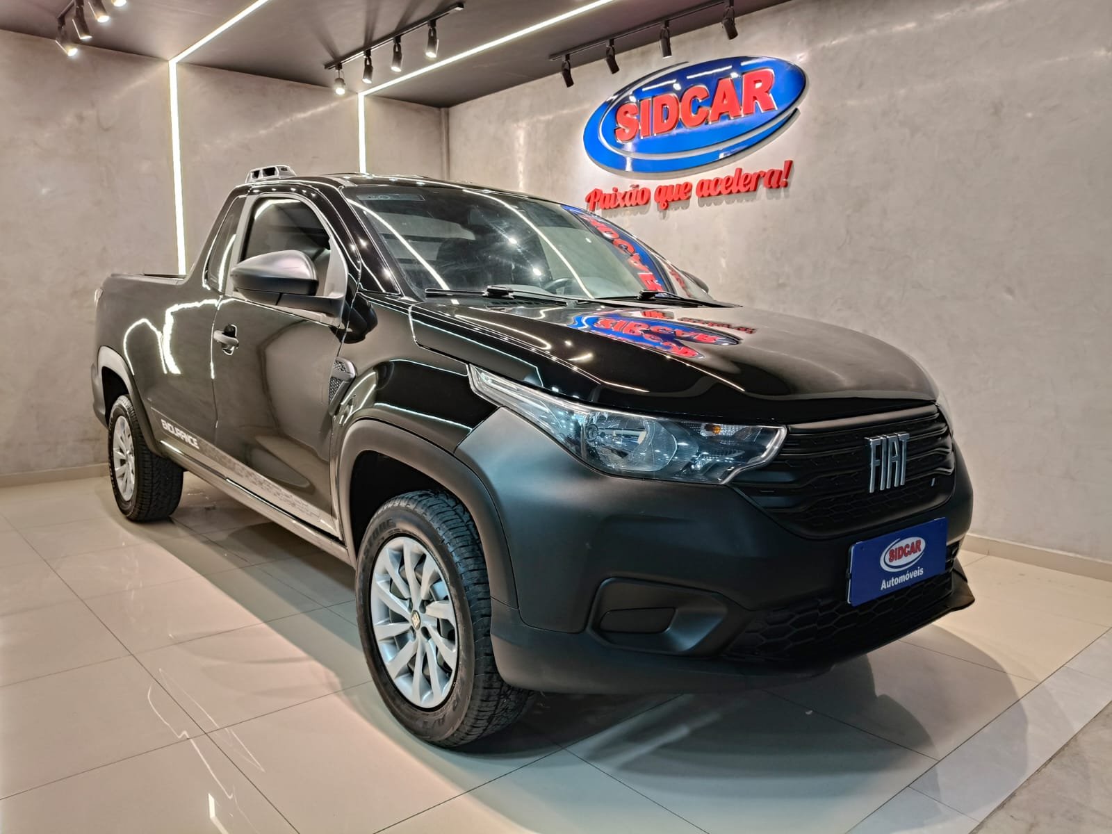 Fiat Strada Endurance 1.4 Flex 8V CS Plus na cor Preto em Garuva / SC - 42672