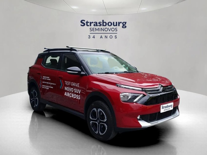 Citroën C3 Aircross Shine 1.0 Flex TB 200 Aut. na cor Vermelho em Blumenau / SC - 42992