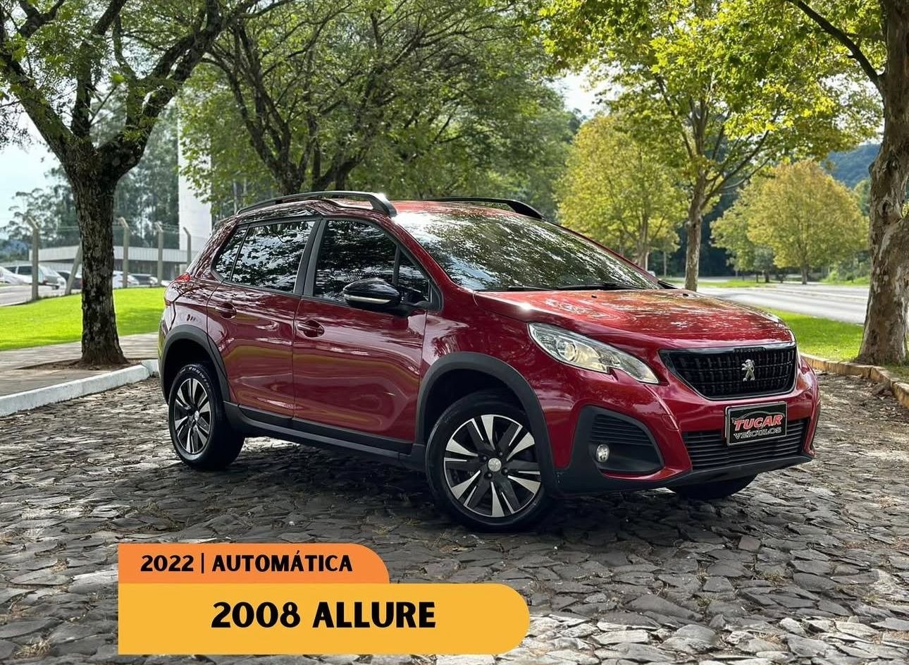 Peugeot 2008 Allure Pack 1.6 Flex 16V Aut. na cor Vermelho no Dois Irmãos / RS - 43133