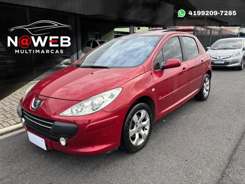 Peugeot 307 Presence 2.0 Flex 16V 5p Aut. na cor Vermelho em Curitiba / PR - 43243