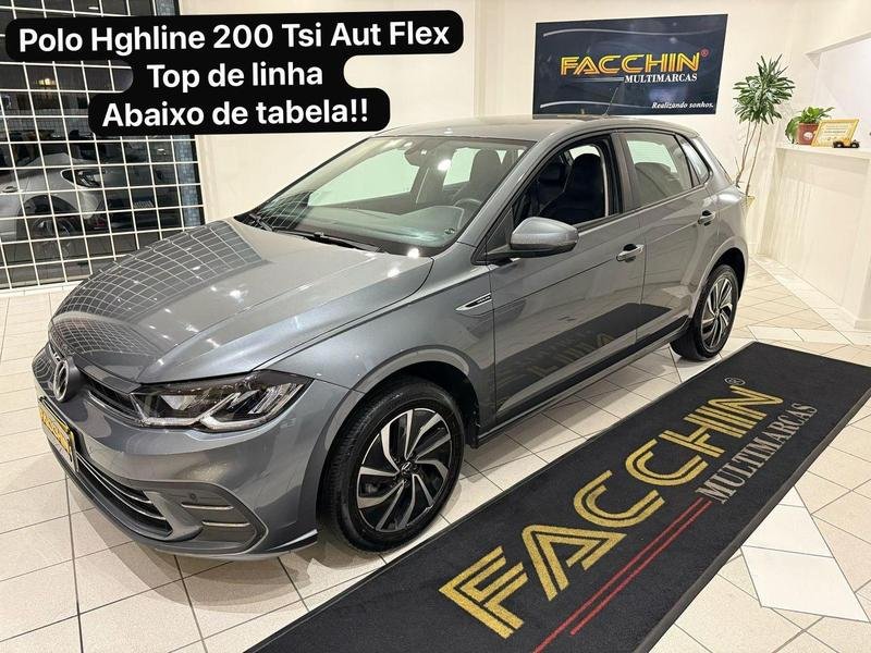 Volkswagen Polo Highline 200 TSI 1.0 Flex 12V Aut. na cor Cinza em Curitiba / PR - 43871