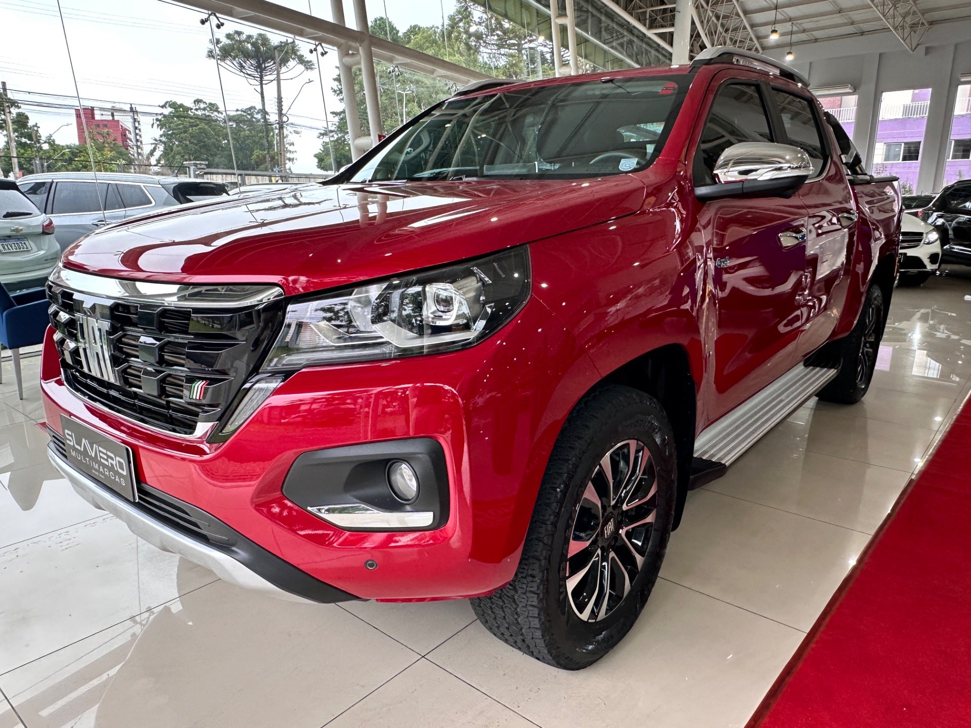 Fiat Titano Ranch 2.2 16V 4x4 TB Diesel Aut. na cor Vermelho em Curitiba / PR - 44321