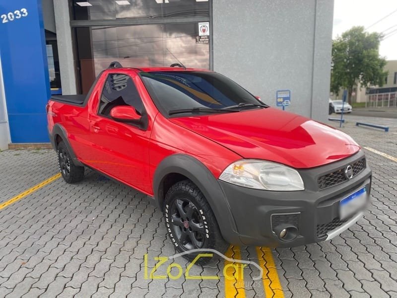 Fiat Strada Freedom 1.4 Flex 8V CS na cor Vermelho em Guarapuava / PR - 45356