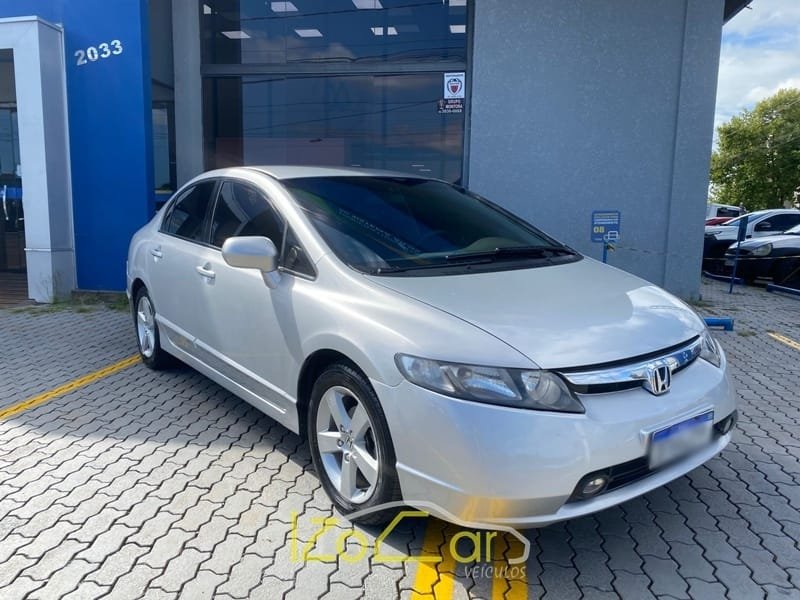 Honda Civic Sedan LXS 1.8/1.8 Flex 16V Mec. 4p na cor Prata em Guarapuava / PR - 45370