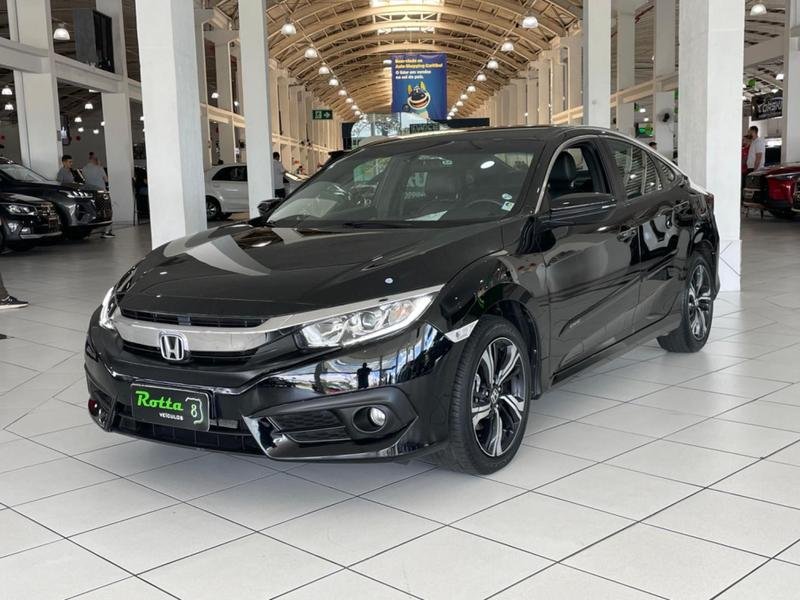 Honda Civic Sedan EXL 2.0 Flex 16V Aut.4p na cor Preto em Curitiba / PR - 45730