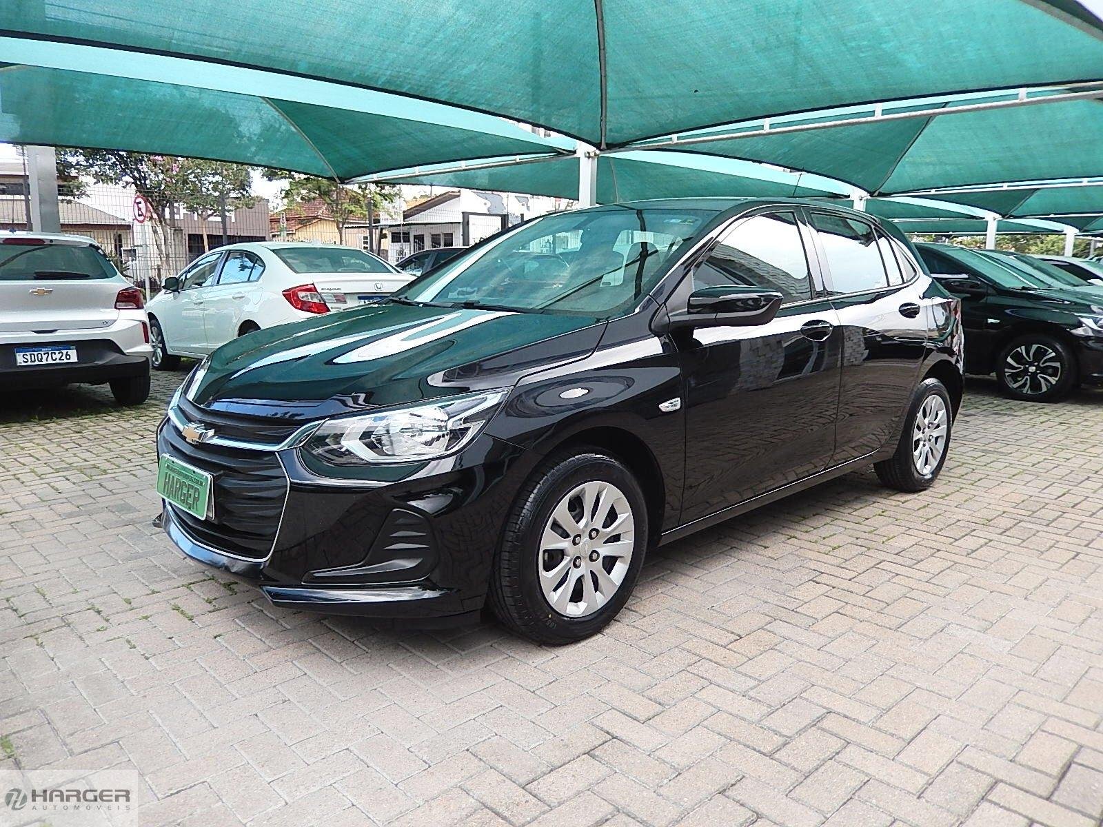 Chevrolet Onix HATCH LT 1.0 12V TB Flex 5p Mec. na cor Preto em Curitiba / PR - 46056