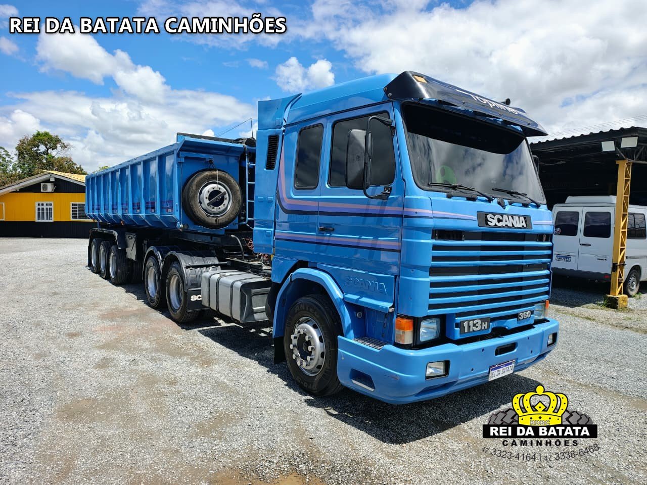 SCANIA T-113 H 360 4x2 Top-Line 2p (diesel) na cor Azul em Blumenau / SC - 47347