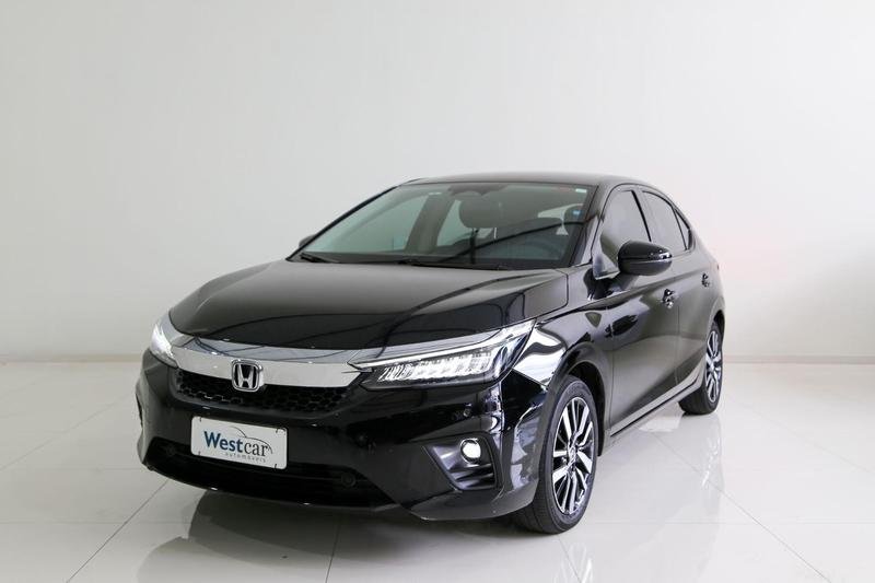 Honda City Hatchback Touring 1.5 Flex 16V Aut na cor Preto em Curitiba / PR - 47757