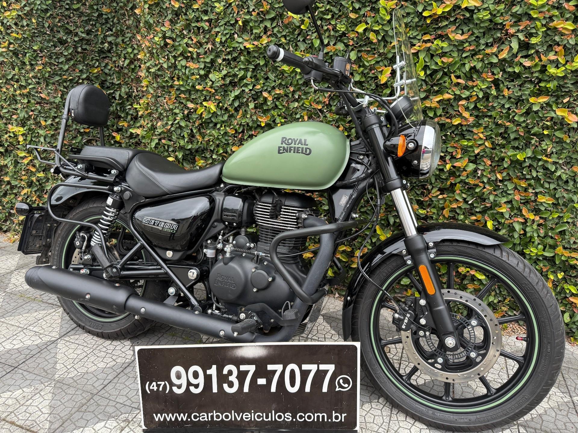 Royal Enfield Meteor 350 Fireball  na cor Verde em Itajaí / SC - 48126