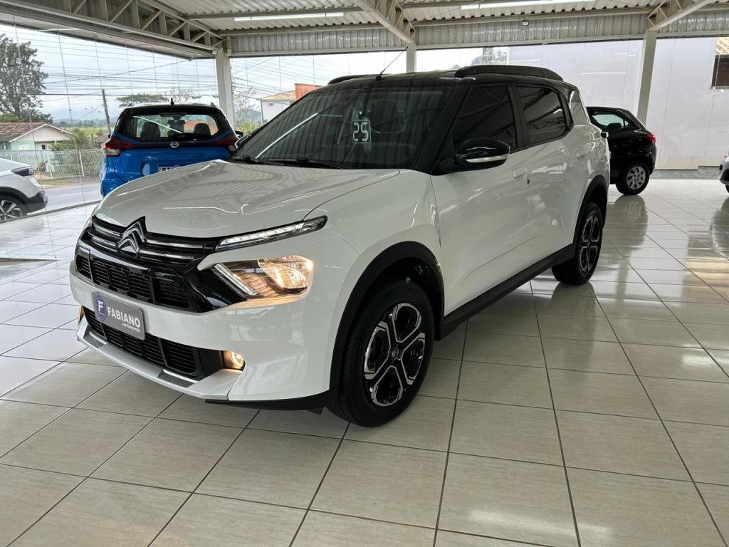 Citroën Aircross Shine 1.0 Flex TB 200 Aut. na cor Branco em Gravatal / SC - 48316