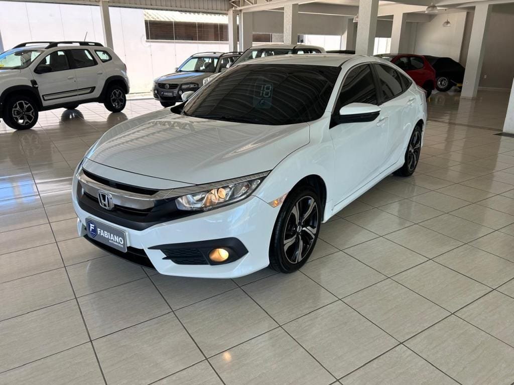 Honda Civic Sedan EX 2.0 Flex 16V Aut.4p na cor Branco em Gravatal / SC - 48329