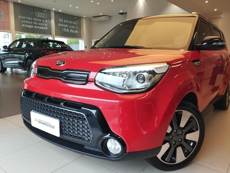 Kia SOUL 1.6/ 1.6 16V FLEX Aut. na cor Vermelho em Cascavel / PR - 4867