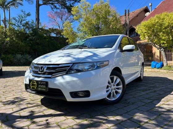 Honda City Sedan LX 1.5 Flex 16V 4p Aut. na cor Branco no Porto Alegre / RS - 48761