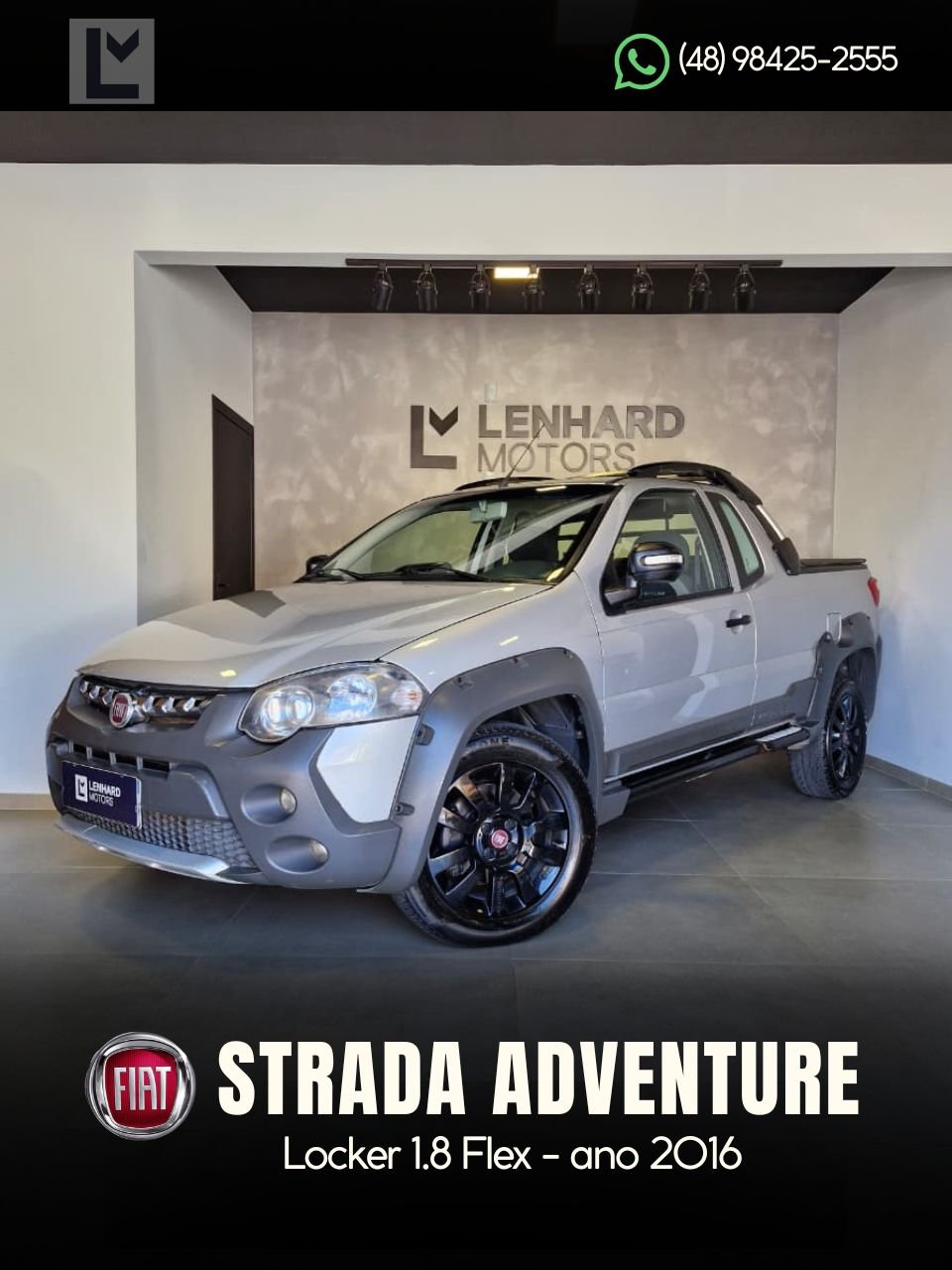 Fiat Strada Adventure 1.8/ 1.8 LOCKER Flex CE na cor Cinza em Florianópolis / SC - 4916