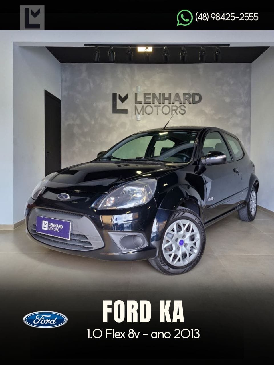 Ford Ka 1.0 8V/1.0 8V ST Flex 3p na cor Preto em Florianópolis / SC - 4918