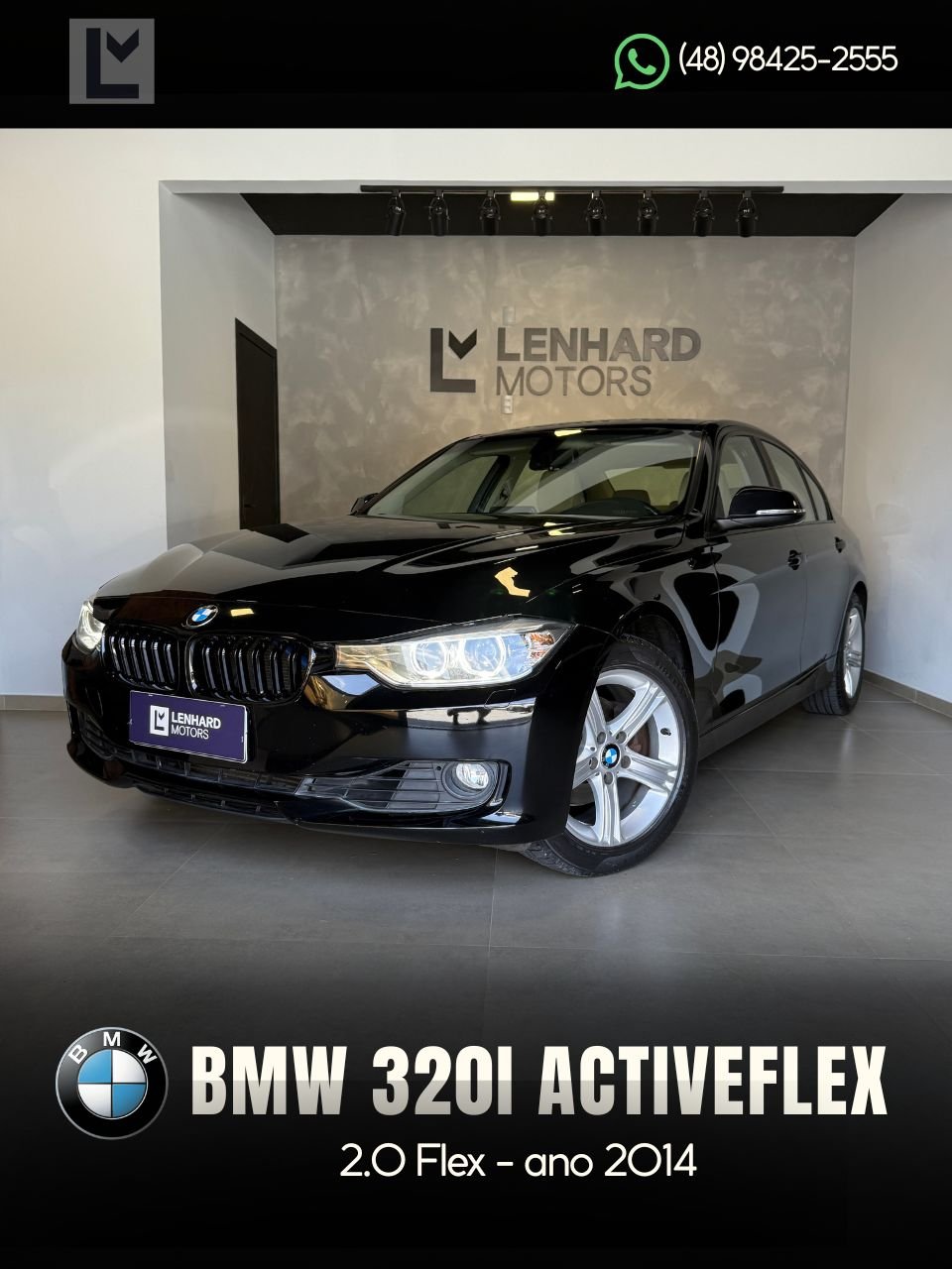 BMW 320i 2.0 Turbo/ActiveFlex (A) 16V/GP 4p na cor Preto em Florianópolis / SC - 4919