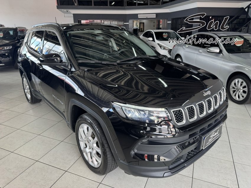 Jeep Compass SPORT T270 1.3 TB 4x2 Flex Aut. na cor Preto em Ponta Grossa / PR - 49525