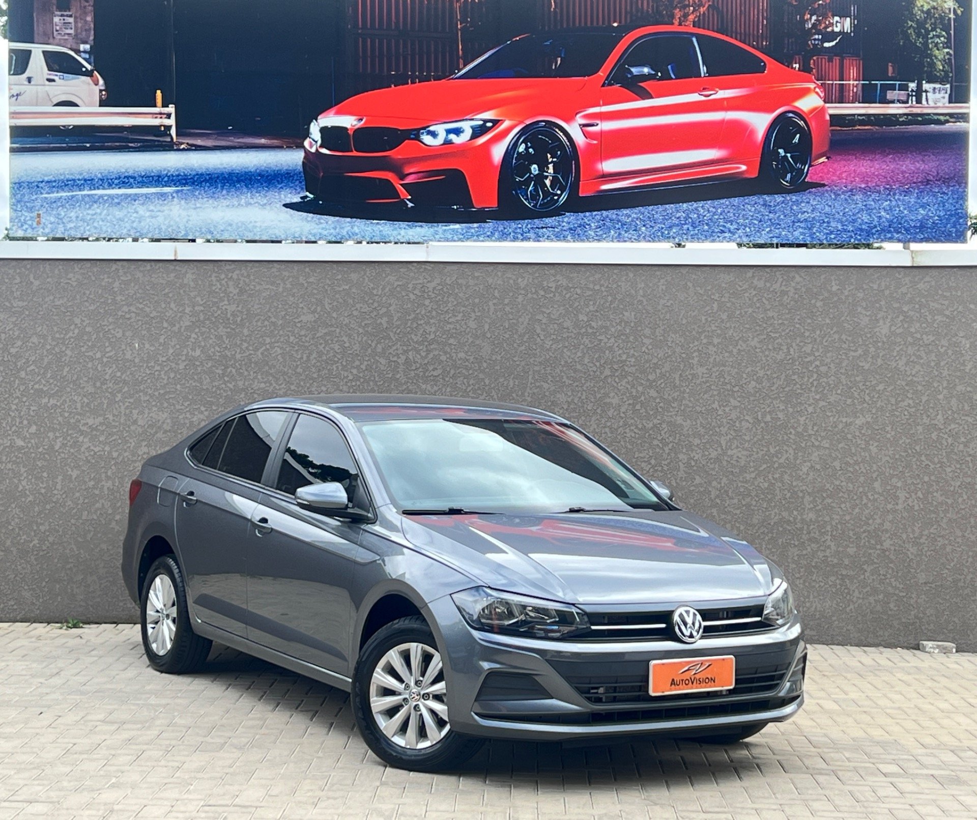 Volkswagen Virtus 1.6 MSI Flex 16V 4p Aut. na cor Cinza em Curitiba / PR - 50557