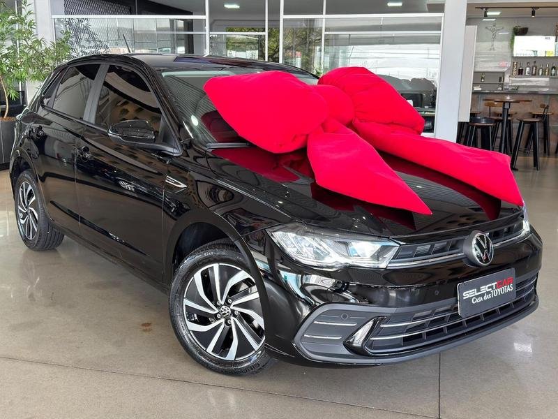 VW - VolksWagen Polo Highline TSI 1.0 Flex 12V Aut. na cor Preto em São José dos Pinhais / PR - 52316